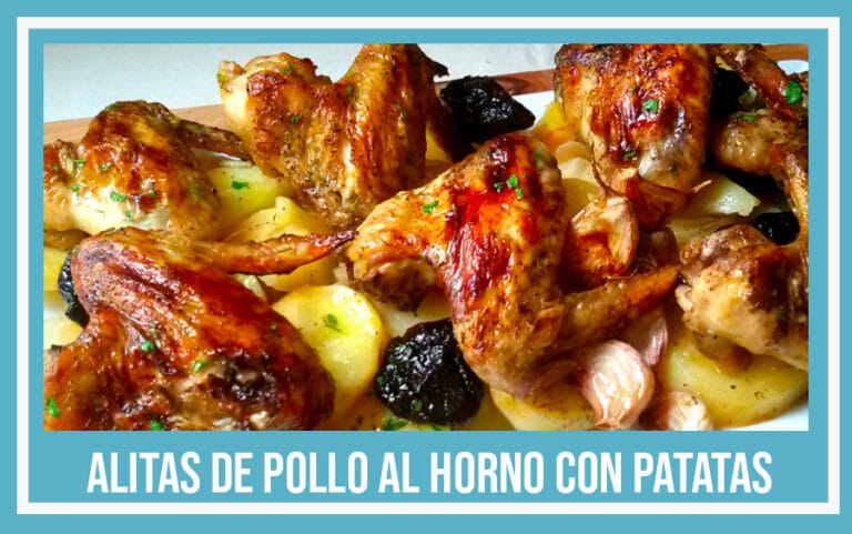 Recetas segundo plato alitas de pollo al horno con patatas