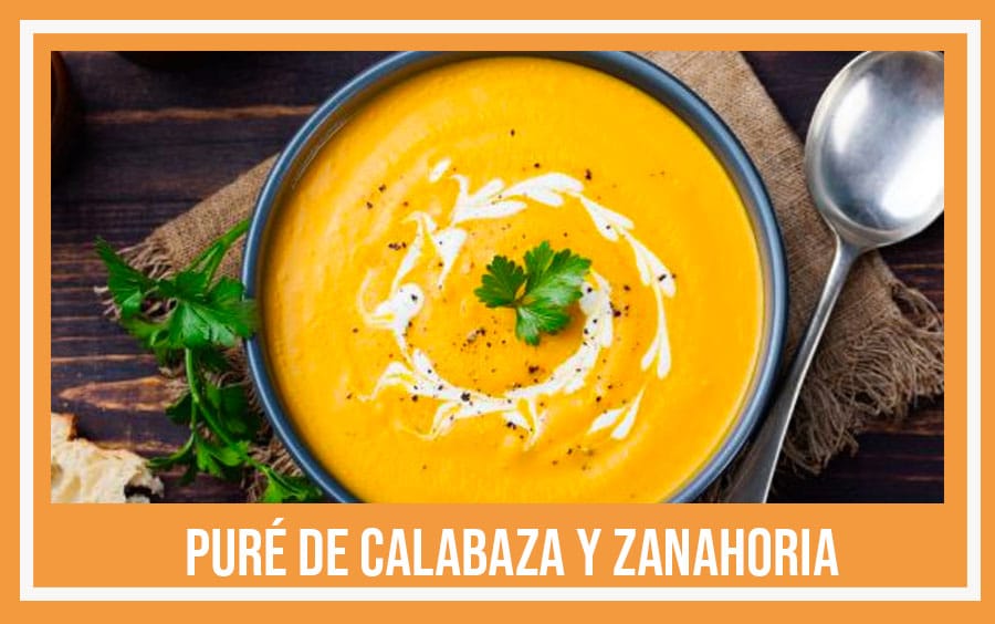 pure de calabaza y zanahoria