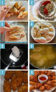 como hacer alitas de pollo fritas