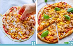 Receta de pizza con atún