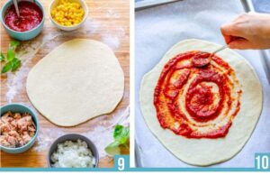 como hacer pizza con atún