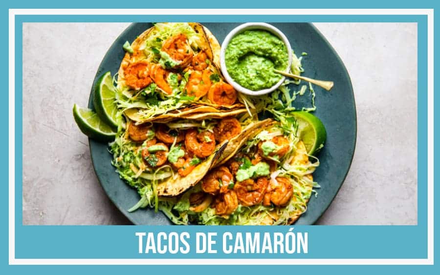 receta de tacos de camarón
