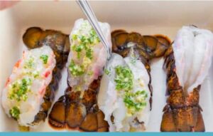 bogavante al horno con ajo y perejil