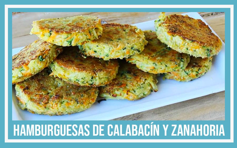 hamburguesas de calabacín y zanahoria