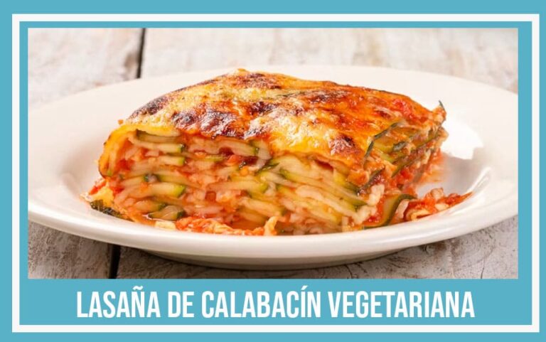 lasaña de calabacín vegetariana