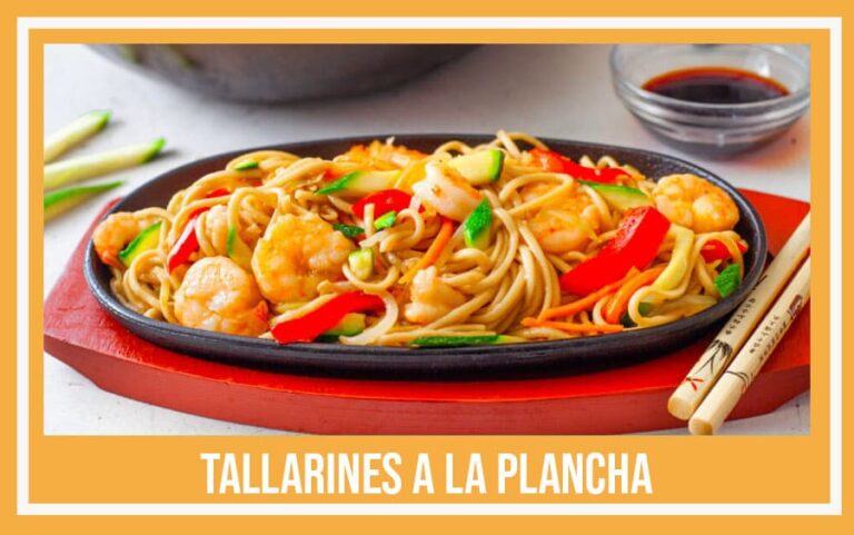 tallarines a la plancha