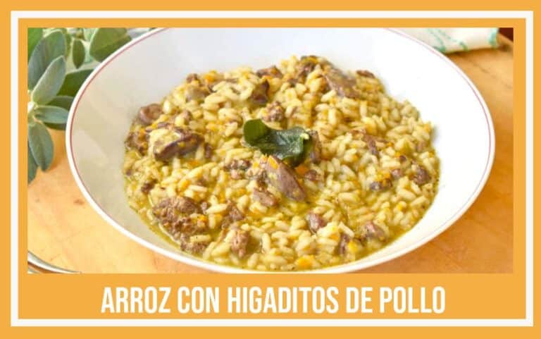 arroz con higaditos de pollo