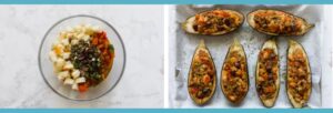como hacer berenjenas rellenas de verduras