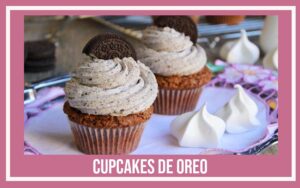 recetas románticas cupcakes de oreo