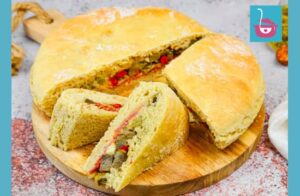 Pizza rellena receta de pizza rellena con verduras