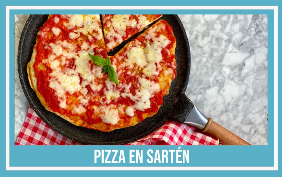 pizza en sartén pizza en sarten