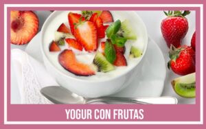 10 Snacks para Diabéticos yogur con frutas