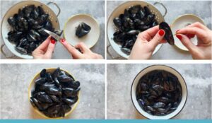 como limpiar mejillones