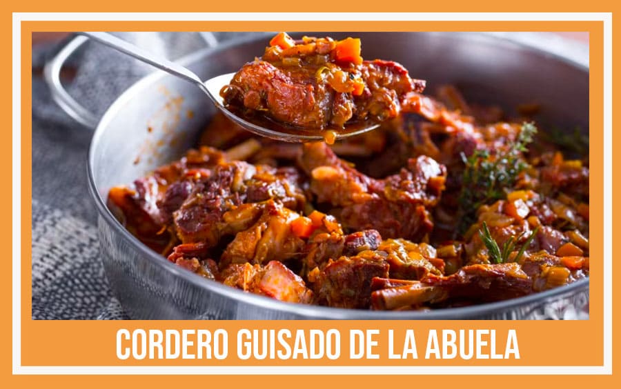 cordero guisado de la abuela