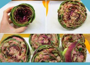 Receta de alcauciles rellenos de la abuela