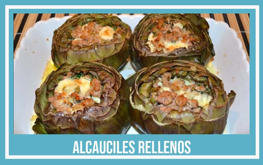alcauciles rellenos de la abuela