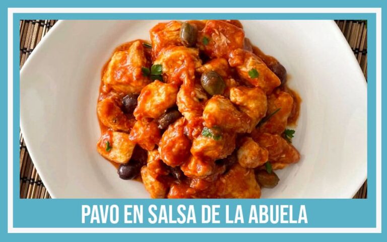 yema tostada pavo en salsa de la abuela