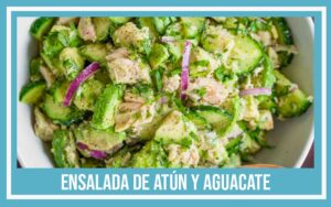 ensalada de atún Ensalada de atun y aguacate