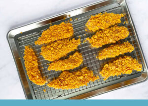 como hacer tiras de pollo crujientes