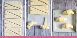 como hacer croissants Receta de cruasanes caseros