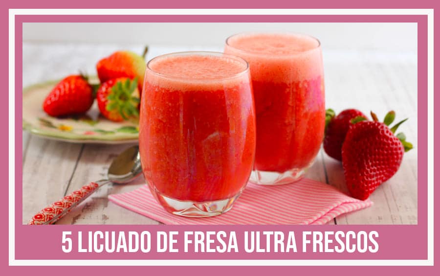 licuado de fresa