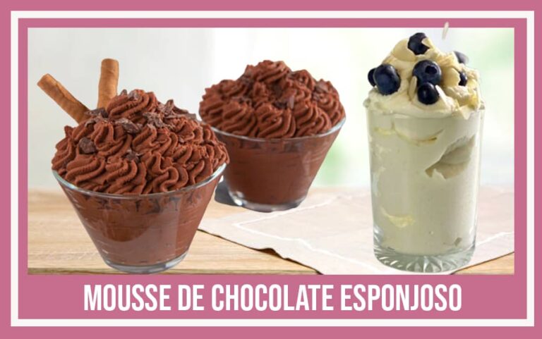mousse de chocolate esponjoso