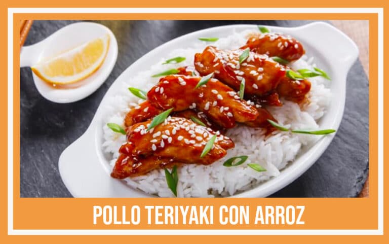 pollo teriyaki con arroz