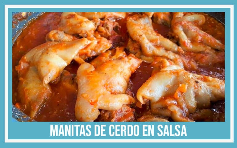 Receta de Pastel de Carne manitas de cerdo en salsa receta de la abuela