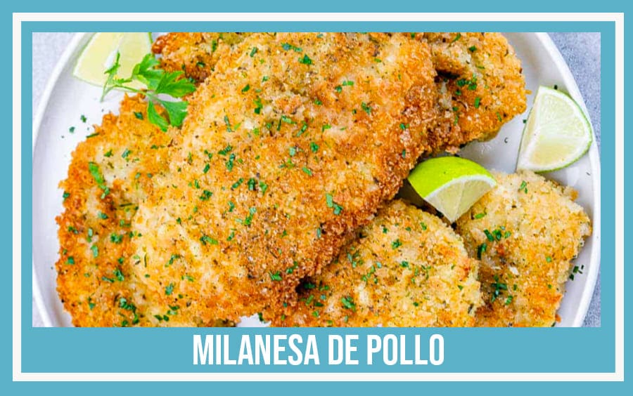 receta de milanesa de pollo