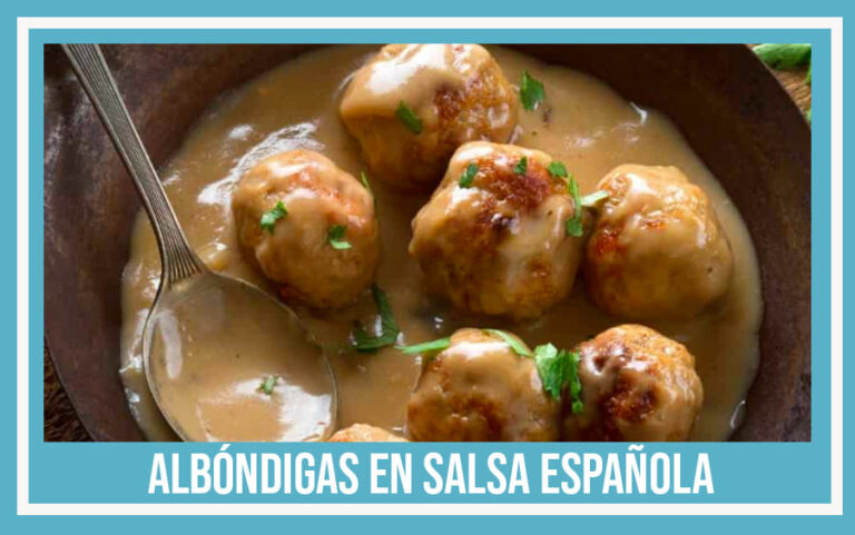 albóndigas en salsa española receta de la abuela