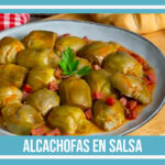 alcachofas en salsa de la abuela