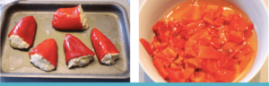 pimientos del piquillos rellenos de bacalao
